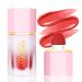 Soft Cream Liquid Blush  Makeup Blush for Cheeks Lightweight Natural Blush Stick with Cushion Applicator Silky Smooth Skin Moisturizing (swipe right)