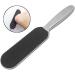 Double-Page Coarse Corneal Remover Foot Rasp - Stainless Steel Dead Skin Remover & 10 Replacement Sandpapers for Pedicure Care - Buy Online on GoSupps.com