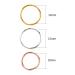Braid Rings Hair Hoops Clips - 90 Pieces, 3 Colors, 2 Sizes | Hair Accessories - Buy Online on GoSupps.com