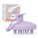 Aimike scalp massage brush shampoo brush 100% silicone head massage brush hair massage brush for peeling without scales stimulates hair growth wet -dry hair massage brush purple violet