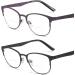 Bifocal Reading Glasses Women Blue Light Blocking Reader 2.5x - Purple & Black - Buy Online on GoSupps.com