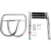 YaeMarine Stainless Steel Folding Dock Ladder - 3 Steps Telescoping Boat Ladder for Marine Yacht, Swimming Pool - Durable and Convenient - Buy Online on GoSupps.com