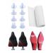 High Heel Protectors Clear Heel Repair Caps Covers Heel Stoppers & Sole Protector for Walking On Wedding Grass (XS S M L)