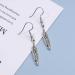 Vintage Silver Feather Dangle Earrings | Boho Charm Jewelry for Women & Girls - Buy Online on GoSupps.com