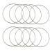 PEPRMROE 12 Pcs 4 Inch Silver Metal Rings Hoops Macrame Ring for Dream Catchers and Crafts (Silver  4inch) Silver 4inch