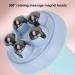 5 Magnet Bead Massage Roller - Handheld 360 Rotating Slimming Ball Massager Tool (Blue) | Enhance Relaxation & Wellness - Buy Online on GoSupps.com
