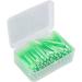 Interdental Cleaner - 60 Pieces Slim Brushes for Adults & Children | Orthodontic Care | Practical Green PP Handle - Buy Online on GoSupps.com