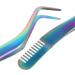 Beavorty Eyelash Tweezers with Comb first aid tweezers eyelashes tweezer lashes tweezers eyebrow tweezers eyelash applicator tool coin tweezers lash tweezers comb lash extension tweezer - Buy Online on GoSupps.com