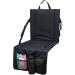 Stadium Seat Cushion | Thick Stadium Seat with Back Support and 4 Pockets Lightweight Waterproof Back Support Picnic Bleacher Seats for Outdoor Black - Buy Online on GoSupps.com