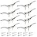 APACALI Metal Rope Cleats Boat Cleat 2 Inch 4 Inch 6 Inch Boat Flagpole Cleat Hook, Boat Deck Dock Cleats with Mounting Screws for Fixed Rope or Home Decor (Blinds Hook Curtains Sun Shade Ropes 4-1/2 inch- 8pcs