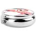 Shop Ink Flamingos Round Pill Box - 3 Compartment Mini Decorative Travel Organizer for Vitamins & Medicine - Buy Online on GoSupps.com
