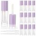 COSIDEA Lot de 14 tubes vides pour gloss l vres 6 ml (violet)
