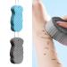 2PCS Exfoliating Bath Sponge, 3D Bath Sponge Shower Brush, Soft Bath Sponges for Shower, Dead Skin Remover for Body, Shower Sponge for Adult Baby(Blue&Grey)