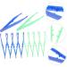Buy Minkissy Precision Tweezers - 10 Pack One-Way Plastic Tweezers for Crafts & Eyelash Extensions - Blue Color & Medium Sorting - Buy Online on GoSupps.com