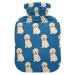 Golden retriever dog heat bottle with reference heat bottles for pain relief hot water bottle water bag warming water bed warmer for headaches and back pain 1 l