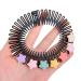 hgnxa Stretchy Full s Comb Plastic Circular Hair Comb Stretchy Headband Holder for Women Girls Comb Hair Clips Five pointed star