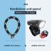 Aaron Tank Bicycle Lock - 115cm Solid Steel Chain Lock with Key | High Security eBike Motorcycle & Bike Lock | Level 12 Protection - Buy Online on GoSupps.com