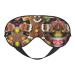 Gingerbread Man Candy Print Double-Sided Eye Mask Soft and Light Blocking for Enhancing Sleep Quality