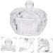 POPETPOP 3Pcs nail art crystal cup mini dappen dish dappen dish with lid powder glass dappen cup nail dipping dish glass jar with lids nail liquid cup washing dishes white manicure - Buy Online on GoSupps.com