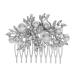 NUSITOU Bridal Comb Bridal Hair Comb Bridesmaid Hair Comb Rhinestone Hair Comb Bride Pearls Hair Comb Wedding Hair Comb Wedding Hair Accessory Bride Hair Comb