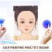 EXCEART Makeup Practice Face Board - Eyeliner Eyeshadow & Eyebrow Mapping Tool for Home & Stage Use - Buy Online on GoSupps.com