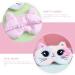 Lovely Cartoon Cat Kitty Sleep Mask for Women - Soft Plush Blindfold for Nap and Night Sleeping - Buy Online on GoSupps.com