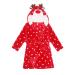 Baby boys & girls Unisex bathrobe 0-24 months soft plush flannel fleece hooded bathrobe plush animal face bathrobe for babies toddlers newborn 2-3 years of Christmas renier red