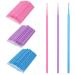 Shintop 300pcs Micro Applicator Brushes Disposable Eyelash Extension Brushes for Makeup Oral and Dental (Purple+Blue+Pink) Multi-colored 300 Count (Pack of 1)