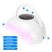 Agate UV LED Nail Lamp - 120W Professional Gel Nail Dryer with 3 Timers for Home & Studio Use (White EU) - Perfect for Nail Polish - Buy Online on GoSupps.com