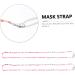 Shop Minkissy 6 Pcs Anti-Lost Masks Chain - Alphabet Beads Clothes Rack for Kids | European & American Acrylic Accessories - Buy Online on GoSupps.com