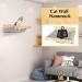 Topmart Cat Hammock Wall Mounted - Gray | Cat Wall Furniture for Sleeping, Playing & Climbing | Cat Wall Shelves & Perch for Indoor Cats (Up to 35lbs) - Buy Online on GoSupps.com