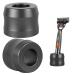 Linkidia shaving rack made of aluminum alloy opening diameter 22 mm men's razor stand for bathroom worktops compatible with heated razor dark gray 2 pieces of opening diameter: 2.2 cm