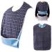 Mingze Waterproof Bibs for Adults - Washable Apron with Crumb Catcher for Men & Women - Red Clothing Protection - Buy Online on GoSupps.com
