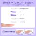 Buy Almond Press on Nails Short - Pink White Glossy Full Cover Reusable False Nails - 24 Pcs for Women | RIICFDD - Buy Online on GoSupps.com