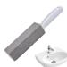 Toilet Pumice Stone with Handle - Pumice Stone Brush Toilet Bowl Clean Brush with Handle Powerfully Cleans Away Limescale Stain Hard Water Rings Calcium Buildup Iron Klufo