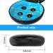 Geyfun Retainer Case - UVC Disinfectant Aligner Holder Box with Vent Holes and Mirror - Dental Orthodontic Case for Mouth Guard, Night Guard, Teeth Braces - Blue Black - Buy Online on GoSupps.com