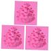 ABOOFAN 3pcs Fondant molds Silicone molds de para gelatinas Silicone Candy for Christmas 3D Cone Silicone