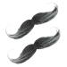 NOLITOY 2pcs Halloween Beard Wig Dreses Lifelike Beard Costume Halloween Cosplay Beards Prom Elder Handlebar
