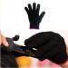 Lessmon Professional Heat Resistant Glove for Hair Styling - Curling Iron and Wand Heat Blocking - Left and Right Hand - Pink Edge Black - Buy Online on GoSupps.com