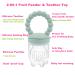 Baby Fruit Food Feeder Pacifier Teether for Babies 4 M+ Milk Frozen Set 2in1 Teether Toy Made of Soft Silicone Feeder for Infant Safely Self Feeding BPA-Free Grey-green - Buy Online on GoSupps.com