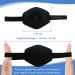 AMZVIO 2 PCS Eye Patches for Adults Adjustable Eye Patch Amblyopia Lazy Eye Patches for Left or Right Eyes After Surgery or Pirate Costume (Black) - Buy Online on GoSupps.com