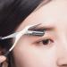 2Pcs Curved Eyebrow Trimmer and Shear Scissors Set for Precise Eyebrow and Eyelash Grooming - Non Slip Finger Grips, Suitable for Women and Men - Buy Online on GoSupps.com