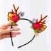 Unicra Christmas Flower Antlers Headband - Elk Deer Animal Horns Hair Piece for Women and Girls - Buy Online on GoSupps.com
