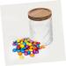 Alipis 2pcs Glass Jar Cereal Container Candy Jar Canisters Household Dried Food Container Household Storage Jar Candy Container Storage Accessory Snack Holder Cereals Wood Tea - Buy Online on GoSupps.com