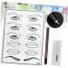 Mikinona Practice Skin Kit White Practice Eyebrow Semi-permanent Mouth Skin Eye Single Kit Microblading End and Pen - Buy Online on GoSupps.com