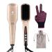 Hair Straightener Brush MiroPure Ionic Hair Straightening Brush for Silky Frizz-free Hair with MCH Heating for Great Styling at Home or Salon