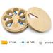 Wood Weekly Pill Organizer - Arthritis Friendly 7-Day Travel Case with Velvet Bag | Medium Compartments for Medicine & Vitamins - Buy Online on GoSupps.com