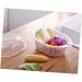 Zerodeko Lid Storage Size Vegetable Multi-Purpose Small Drain Washing Kitchen Round Basket White with Size 1 White - Buy Online on GoSupps.com