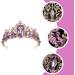 Lurrose Vintage Baroque Queen Crown | Purple Violet Crystal Tiara | Rhinestone Wedding & Gothic Headpiece for Women & Girls - Buy Online on GoSupps.com