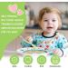 Vicloon Silicone Baby Spoon and Fork Set for Self-Feeding | Weaning Utensils for Infant & Toddler | Blue & Green | 6 Months - Buy Online on GoSupps.com
